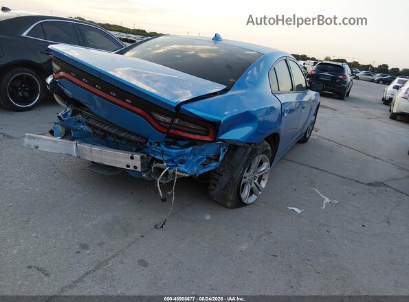 2C3CDXBG9PH703319 2023 DODGE CHARGER Синий Задняя правая четверть