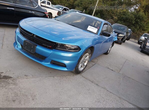 2C3CDXBG9PH703319 2023 DODGE CHARGER Синий Передняя левая четверть