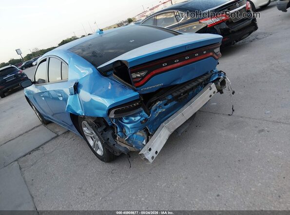 2C3CDXBG9PH703319 2023 DODGE CHARGER Синий Задняя левая четверть