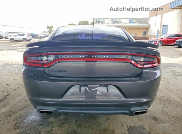 2C3CDXBGXHH533344 2017 DODGE CHARGER Gray Հետևի տեսք