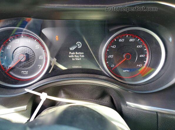 2C3CDXBGXHH551861 2017 DODGE CHARGER Silver Widok zestawu wskaźników