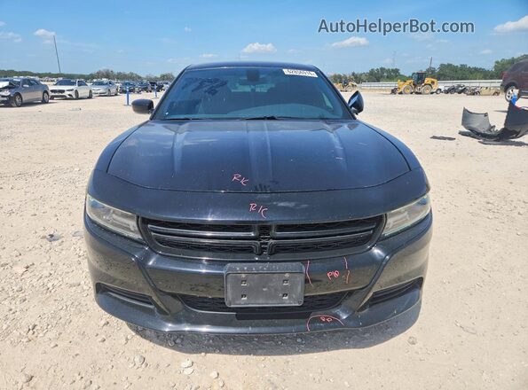 2C3CDXBGXHH629801 2017 DODGE CHARGER Black Front view