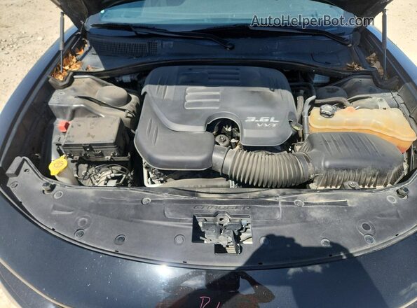 2C3CDXBGXHH629801 2017 DODGE CHARGER Black Rear interior view