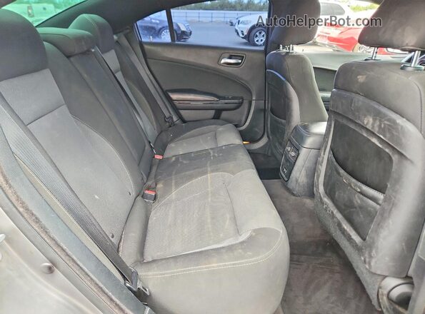 2C3CDXBGXJH163910 2018 DODGE CHARGER Silver უკანა სავარძლების ხედი