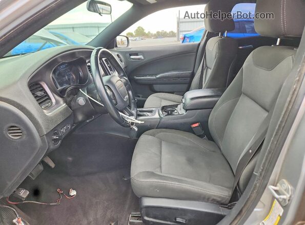 2C3CDXBGXJH163910 2018 DODGE CHARGER Silver წინა სალონის ხედი