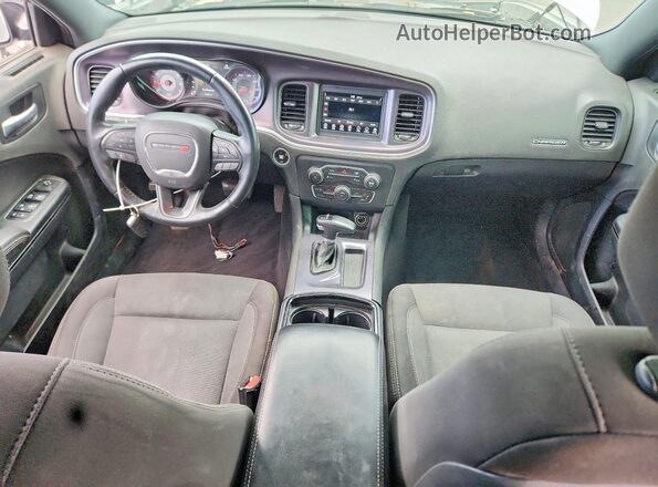 2C3CDXBGXJH163910 2018 DODGE CHARGER Silver წინა პანელის ხედი