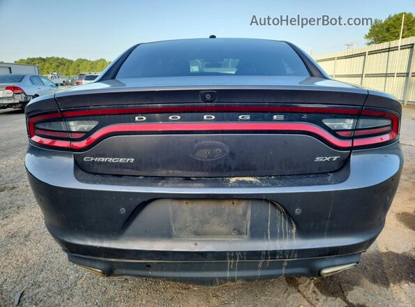 2C3CDXBGXJH173773 2018 DODGE CHARGER Gray Rear view