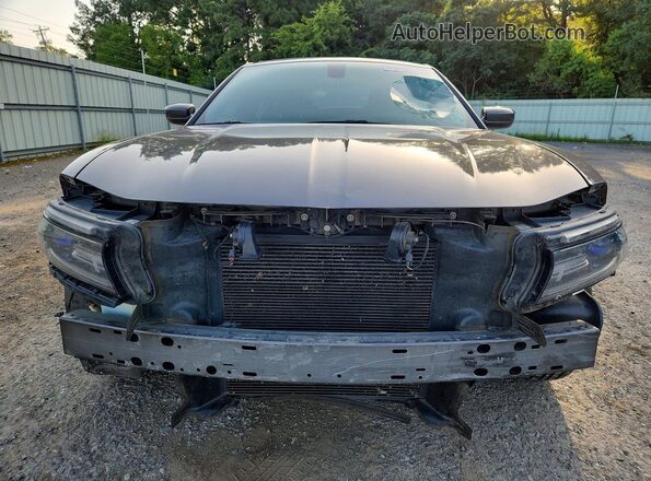 2C3CDXBGXJH173773 2018 DODGE CHARGER Gray Front view