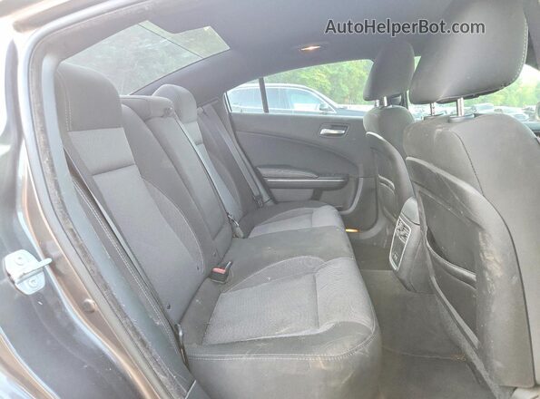 2C3CDXBGXJH173773 2018 DODGE CHARGER Gray Rear seats view