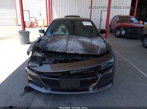 2C3CDXBGXJH196440 2018 DODGE CHARGER Gray Widok zestawu wskaźników