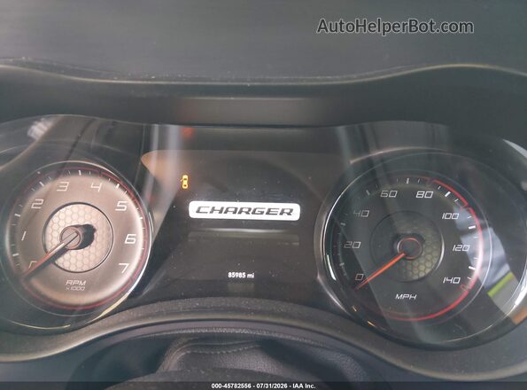 2C3CDXBGXJH196440 2018 DODGE CHARGER Gray Widok tylnych siedzeń