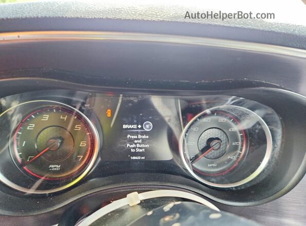 2C3CDXBGXJH196938 2018 DODGE CHARGER Burgundy Instrument cluster view