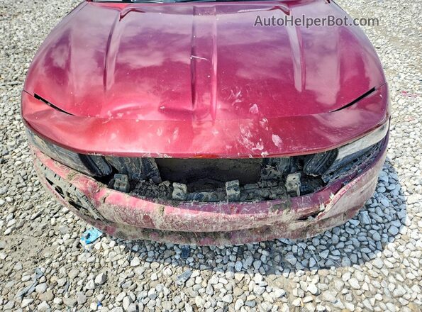 2C3CDXBGXJH196938 2018 DODGE CHARGER Burgundy Rear interior view