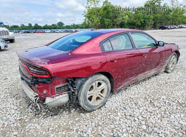 2C3CDXBGXJH196938 2018 DODGE CHARGER Burgundy Rear right