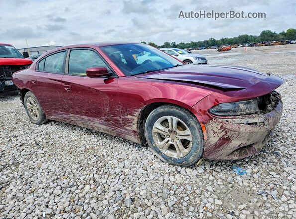 2C3CDXBGXJH196938 2018 DODGE CHARGER Burgundy Front right