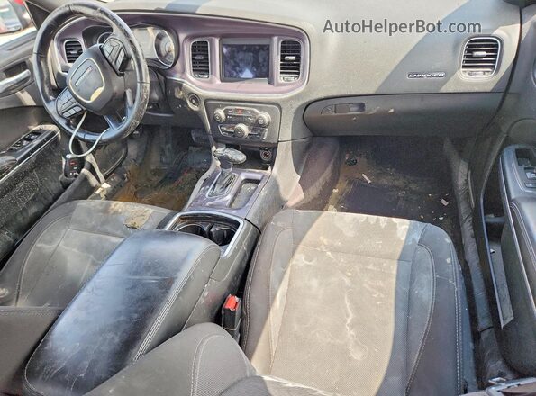 2C3CDXBGXJH196938 2018 DODGE CHARGER Burgundy Dashboard view