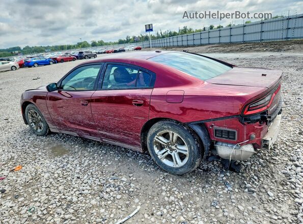 2C3CDXBGXJH196938 2018 DODGE CHARGER Burgundy Rear left