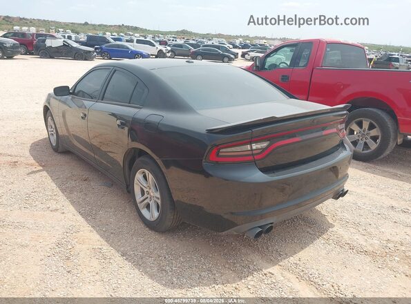2C3CDXBGXJH239156 2018 DODGE CHARGER Black Trasero izquierdo