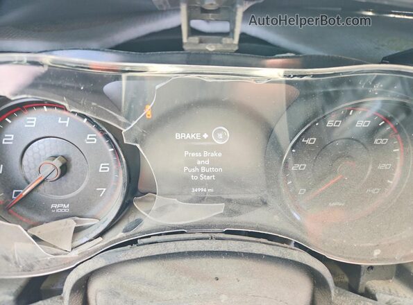 2C3CDXBGXKH510783 2019 DODGE CHARGER Gray ხელსაწყოთა პანელის ხედი