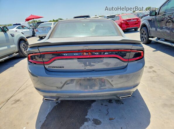 2C3CDXBGXKH510783 2019 DODGE CHARGER Gray უკანა ხედი