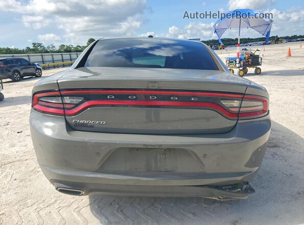 2C3CDXBGXKH725693 2019 DODGE CHARGER Gray უკანა ხედი