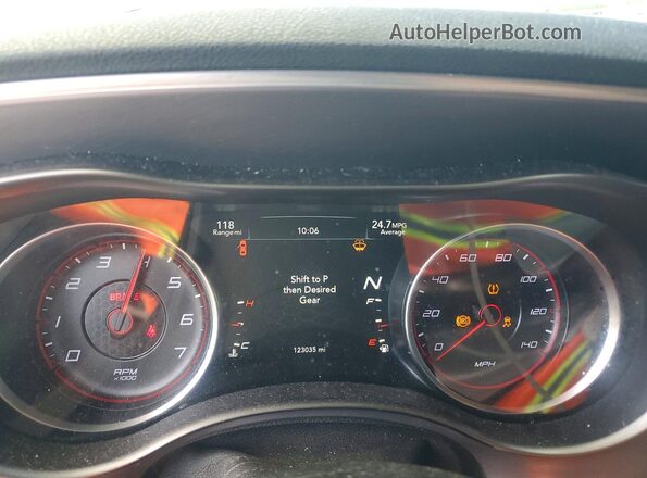 2C3CDXBGXKH725693 2019 DODGE CHARGER Gray ხელსაწყოთა პანელის ხედი
