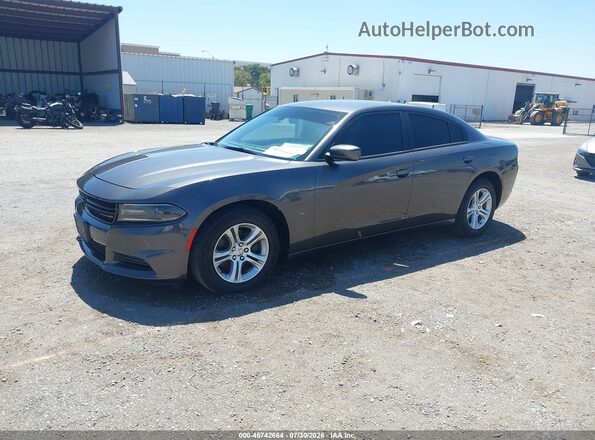 2C3CDXBGXLH138055 2020 DODGE CHARGER Gray Vista tres cuartos delantera izquierda
