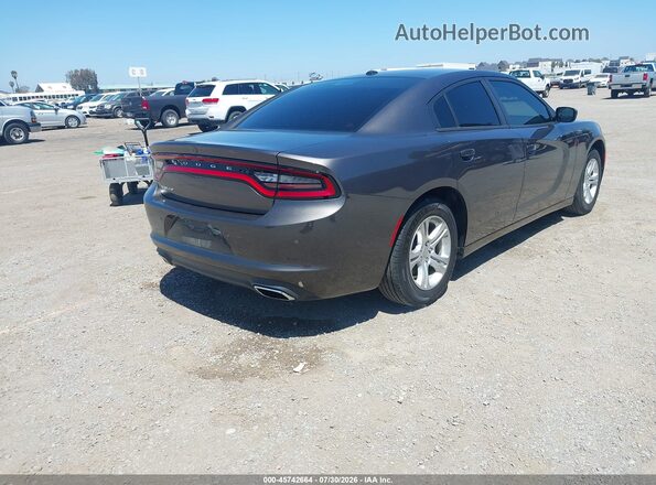 2C3CDXBGXLH138055 2020 DODGE CHARGER Gray Trasero derecho
