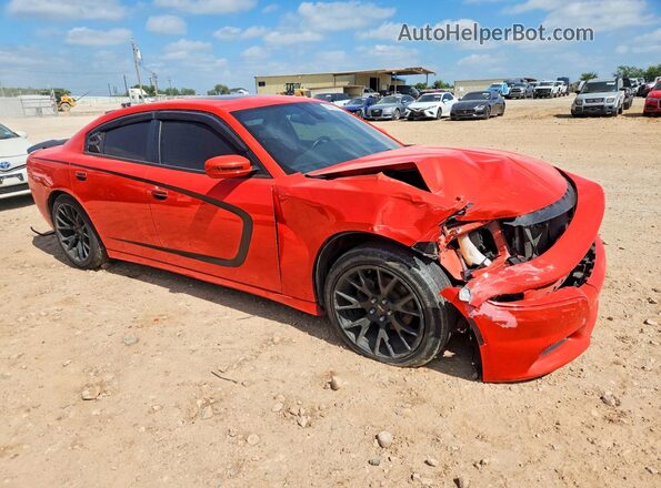 2C3CDXBGXLH149573 2020 DODGE CHARGER Orange Передня права чверть