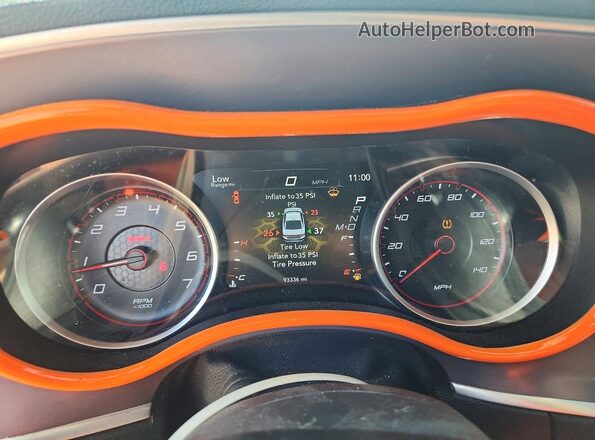 2C3CDXBGXLH149573 2020 DODGE CHARGER Orange Вид щитка приладів