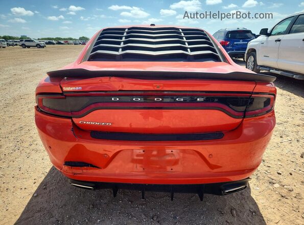 2C3CDXBGXLH149573 2020 DODGE CHARGER Orange Вид ззаду