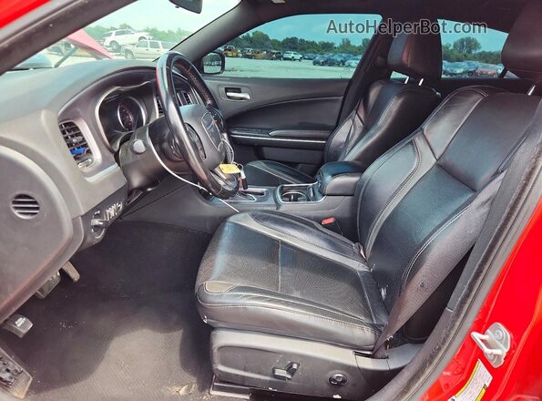 2C3CDXBGXMH510897 2021 DODGE CHARGER Red Вид салону спереду