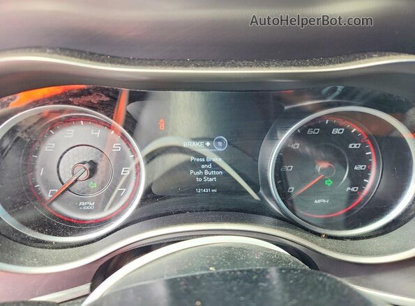2C3CDXBGXMH510897 2021 DODGE CHARGER Red Вид щитка приладів
