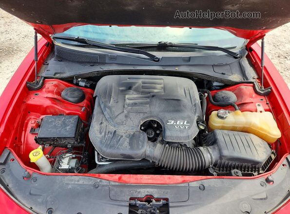 2C3CDXBGXMH510897 2021 DODGE CHARGER Red Вид задньої частини салону