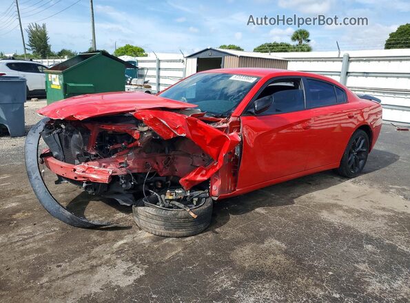 2C3CDXBGXMH659648 2021 DODGE CHARGER Red უკანა მარცხენა