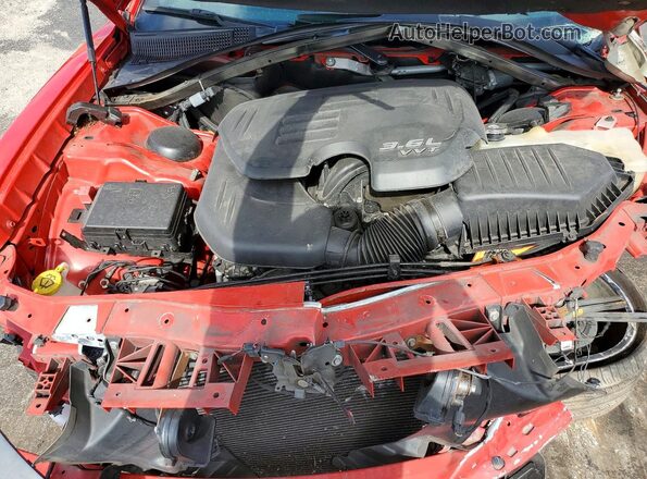 2C3CDXBGXMH659648 2021 DODGE CHARGER Red ძრავის განყოფილების ხედი