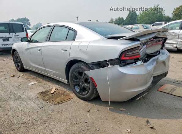 2C3CDXBGXNH248249 2022 DODGE CHARGER Silver Trasero izquierdo