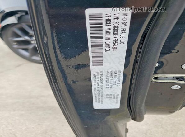 2C3CDXBGXPH524903 2023 DODGE CHARGER Black Вид підкапотного простору