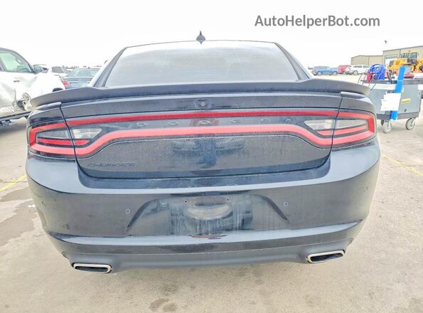 2C3CDXBGXPH524903 2023 DODGE CHARGER Black Вид ззаду