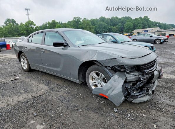 2C3CDXBGXPH656883 2023 DODGE CHARGER Серый Передняя правая четверть