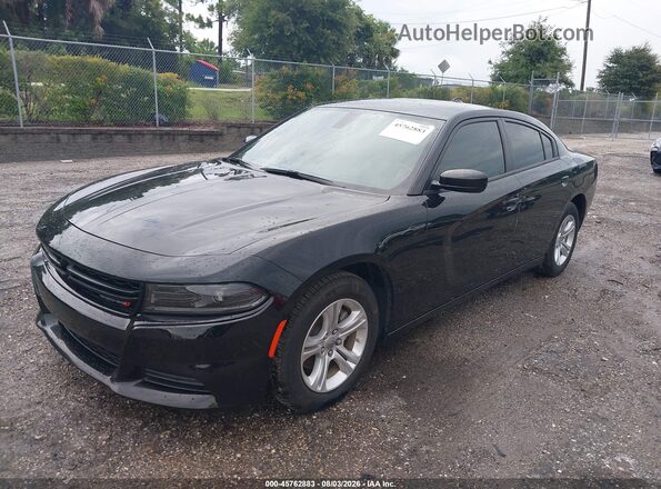 2C3CDXBGXPH700252 2023 DODGE CHARGER Black Przód lewy