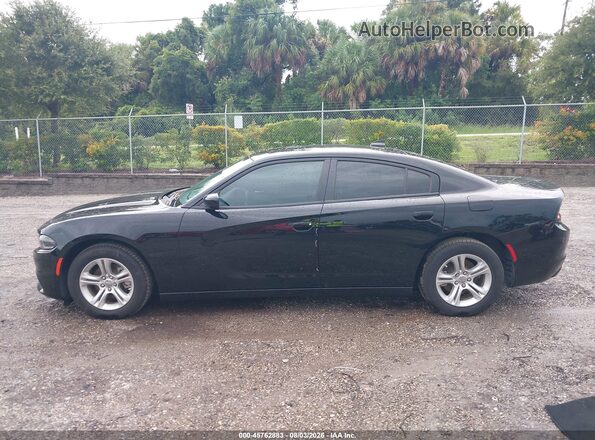 2C3CDXBGXPH700252 2023 DODGE CHARGER Black Widok wnętrza 360 stopni