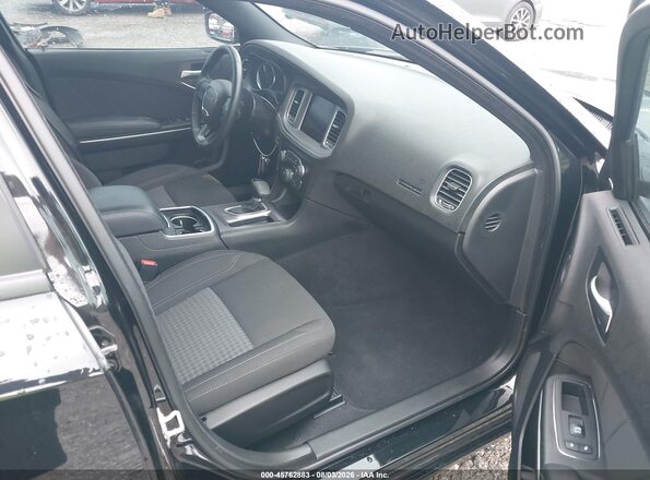 2C3CDXBGXPH700252 2023 DODGE CHARGER Black Widok wnętrza z przodu