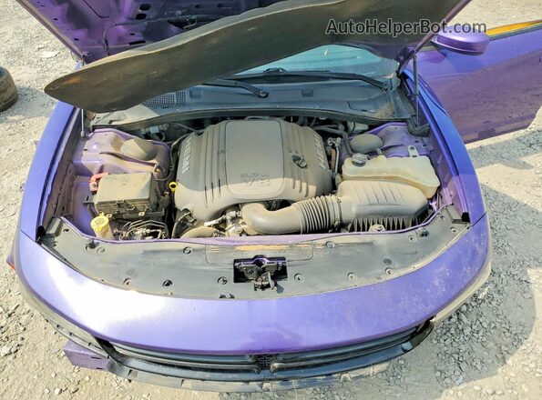 2C3CDXCT0GH155500 2016 DODGE CHARGER Purple Вид задньої частини салону