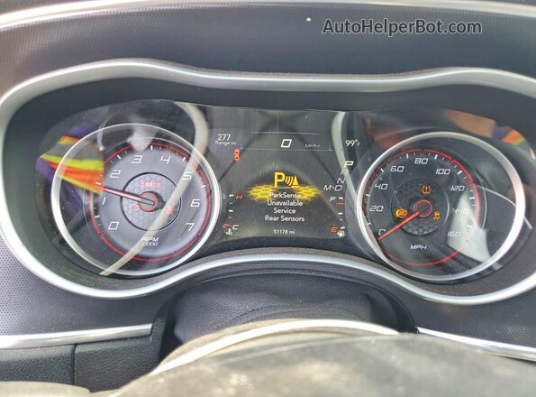 2C3CDXCT0GH155500 2016 DODGE CHARGER Purple Вид щитка приладів