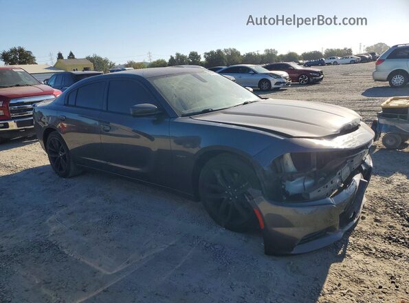 2C3CDXCT0GH333051 2016 DODGE CHARGER Gray Передня права чверть
