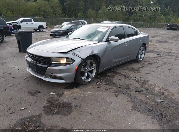 2C3CDXCT0GH339562 2016 DODGE CHARGER Gray Vista tres cuartos delantera izquierda