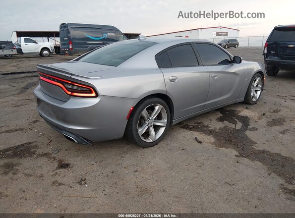 2C3CDXCT0GH339562 2016 DODGE CHARGER Gray Trasero derecho