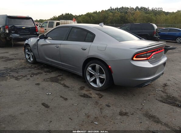 2C3CDXCT0GH339562 2016 DODGE CHARGER Gray Trasero izquierdo