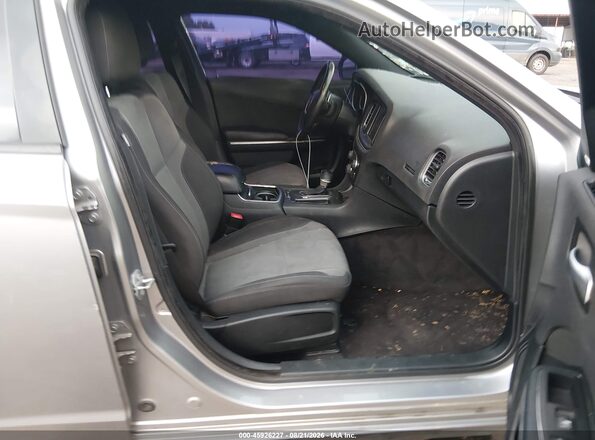 2C3CDXCT0GH339562 2016 DODGE CHARGER Gray Vista interior delantera